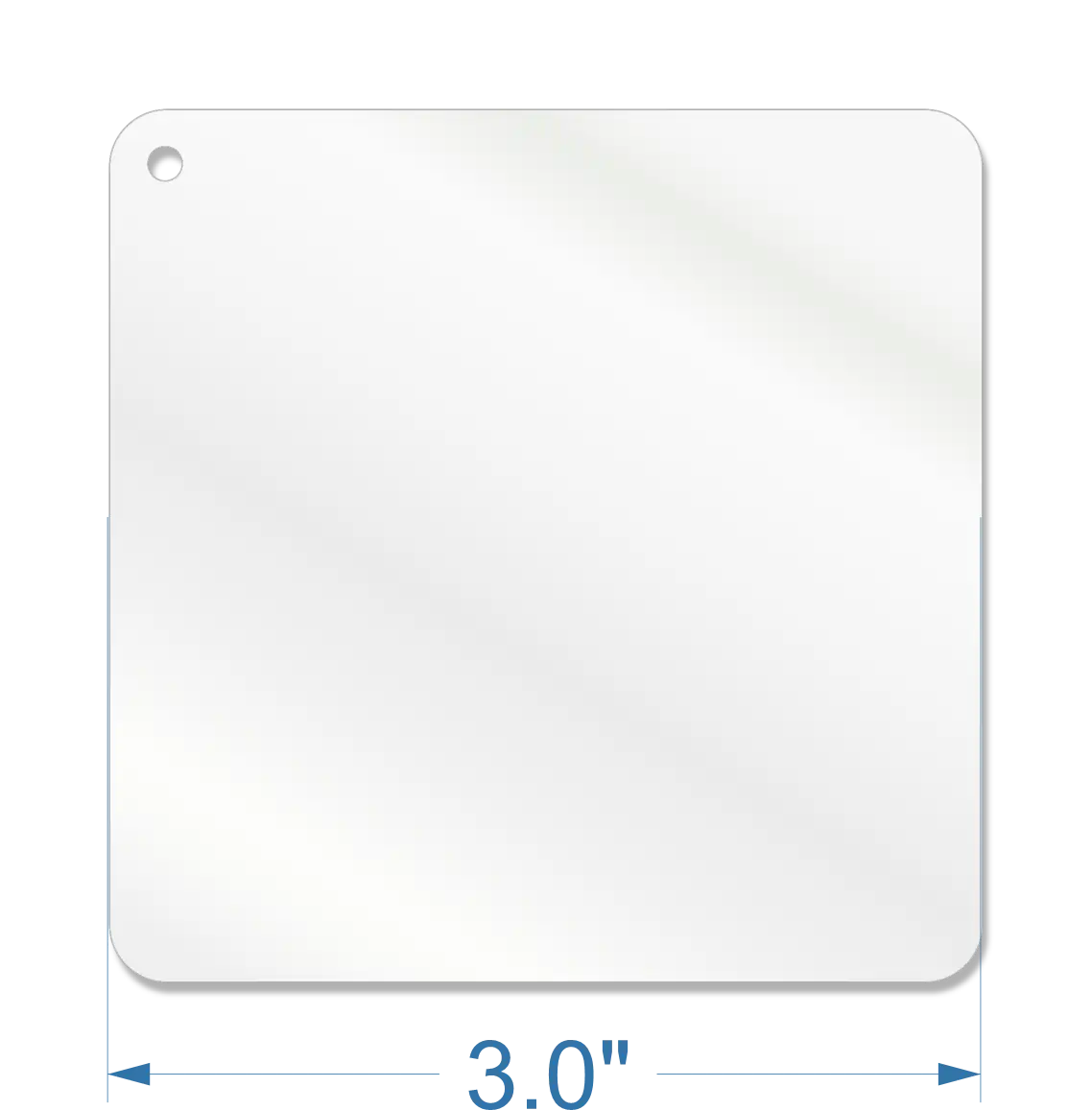 3" Square Acrylic Blank – Laser Cut Acrylic for Crafting