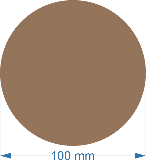 100mm Acrylic Round Blank | Pastel and Botanical Colours | 3mm Thick