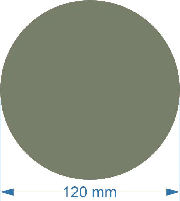 120mm Acrylic Round Blank | Pastel and Botanical Colours | 3mm Thick