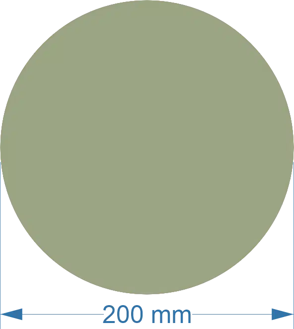 200mm Acrylic Round Blank | Pastel and Botanical Colours | 3mm Thick