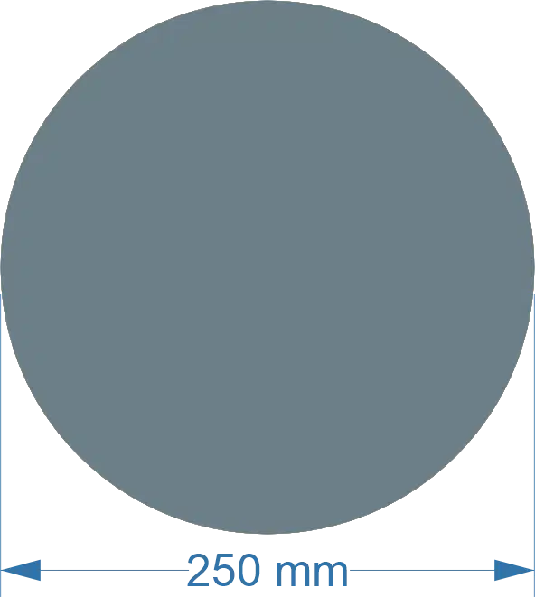 250mm Acrylic Round Blank | Pastel and Botanical Colours | 3mm Thick