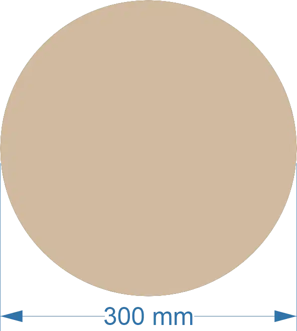 300mm Acrylic Round Blank | Pastel and Botanical Colours | 3mm Thick