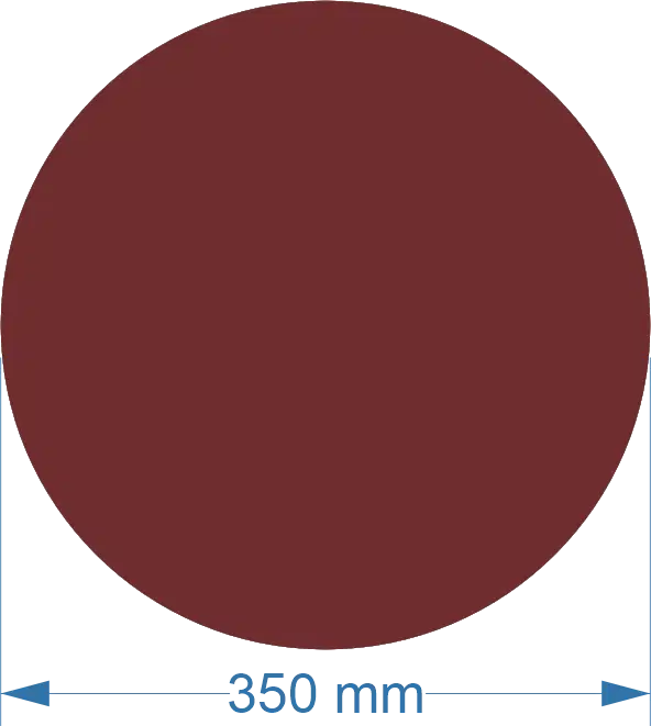 350mm Acrylic Round Blank | Pastel and Botanical Colours | 3mm Thick