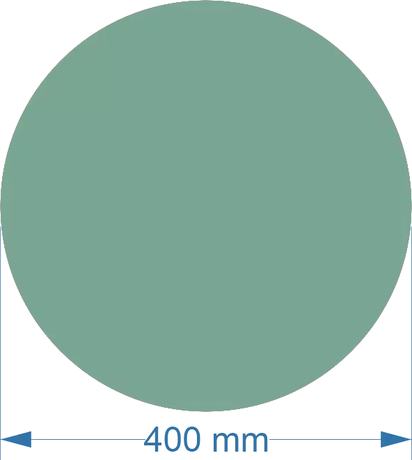 400mm Acrylic Round Blank | Pastel and Botanical Colours | 3mm Thick