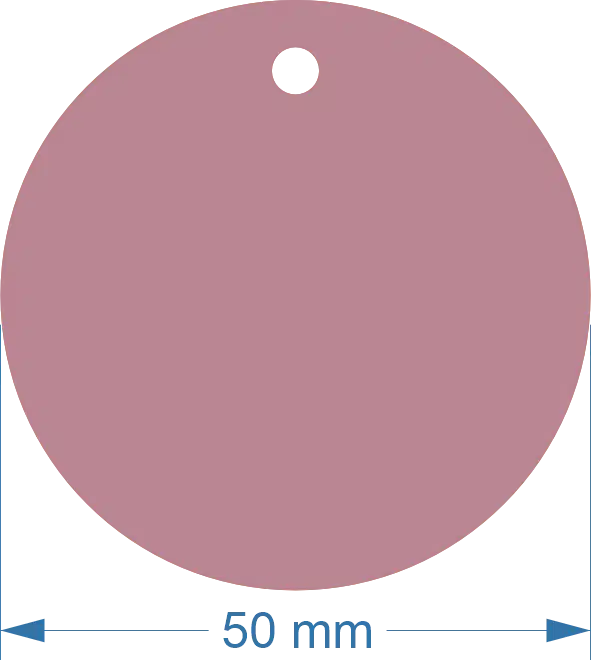 50mm Acrylic Round Blank | Pastel and Botanical Colours | 3mm Thick