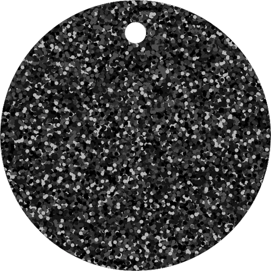 50mm Acrylic Round Blank | Glitter Colours | 3mm Thick