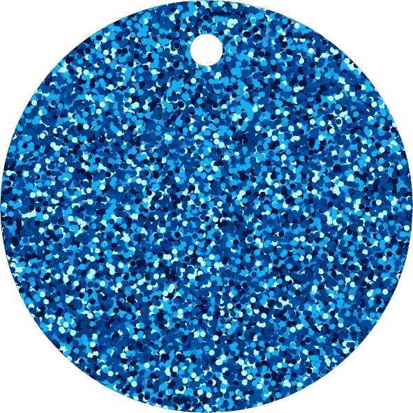 50mm Acrylic Round Blank | Glitter Colours | 3mm Thick