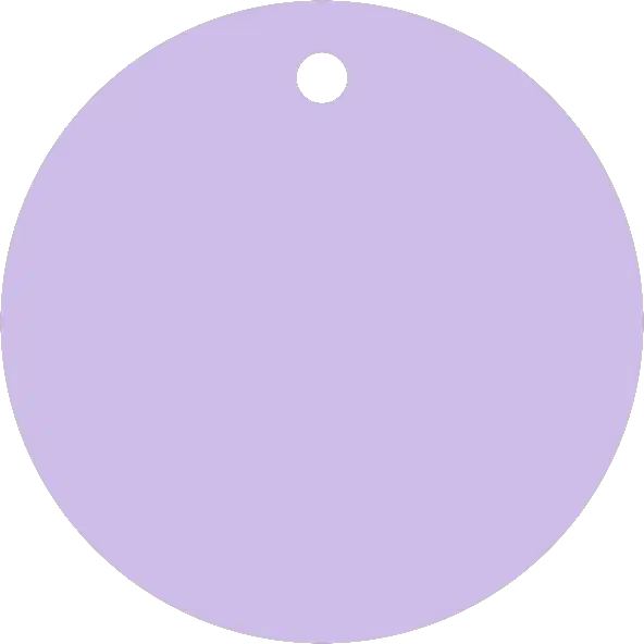 50mm Acrylic Round Blank | Pastel and Botanical Colours | 3mm Thick