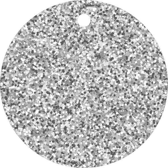 50mm Acrylic Round Blank | Glitter Colours | 3mm Thick