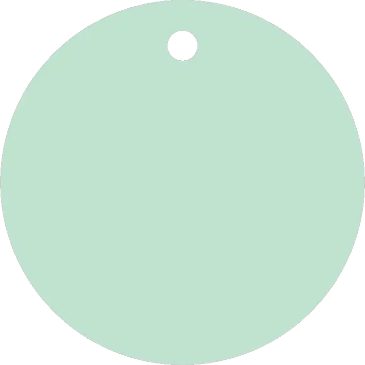 60mm Acrylic Round Blank | Pastel and Botanical Colours | 3mm Thick