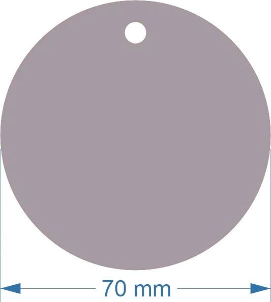 70mm Acrylic Round Blank | Pastel and Botanical Colours | 3mm Thick