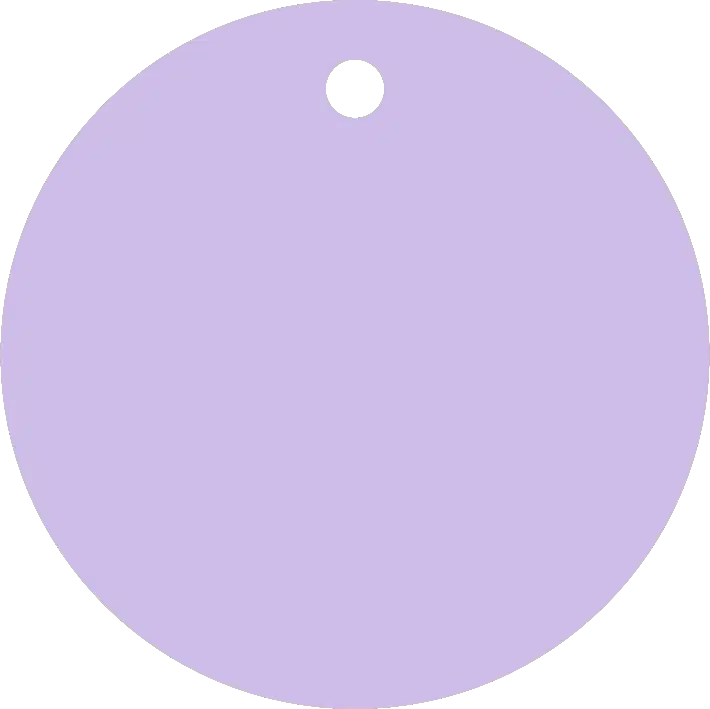 70mm Acrylic Round Blank | Pastel and Botanical Colours | 3mm Thick