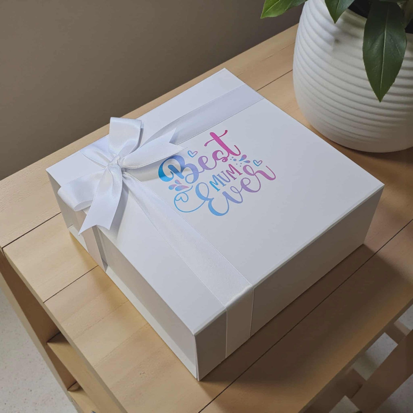 Best Mum Ever - Laser Engraved Stemless Wine Glass with Gift Box