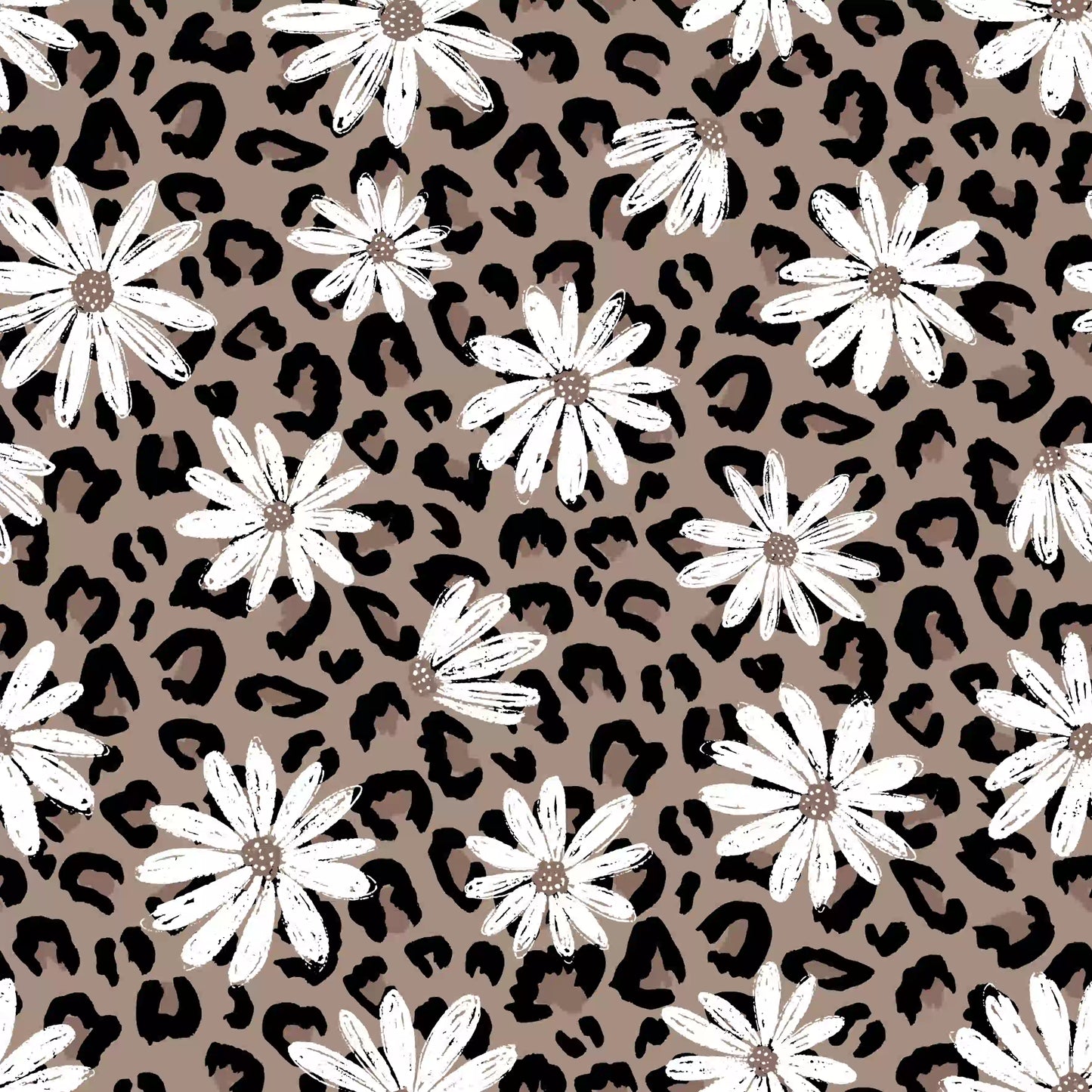 Boho Daisy Leopard | UV Printed Acrylic Panel