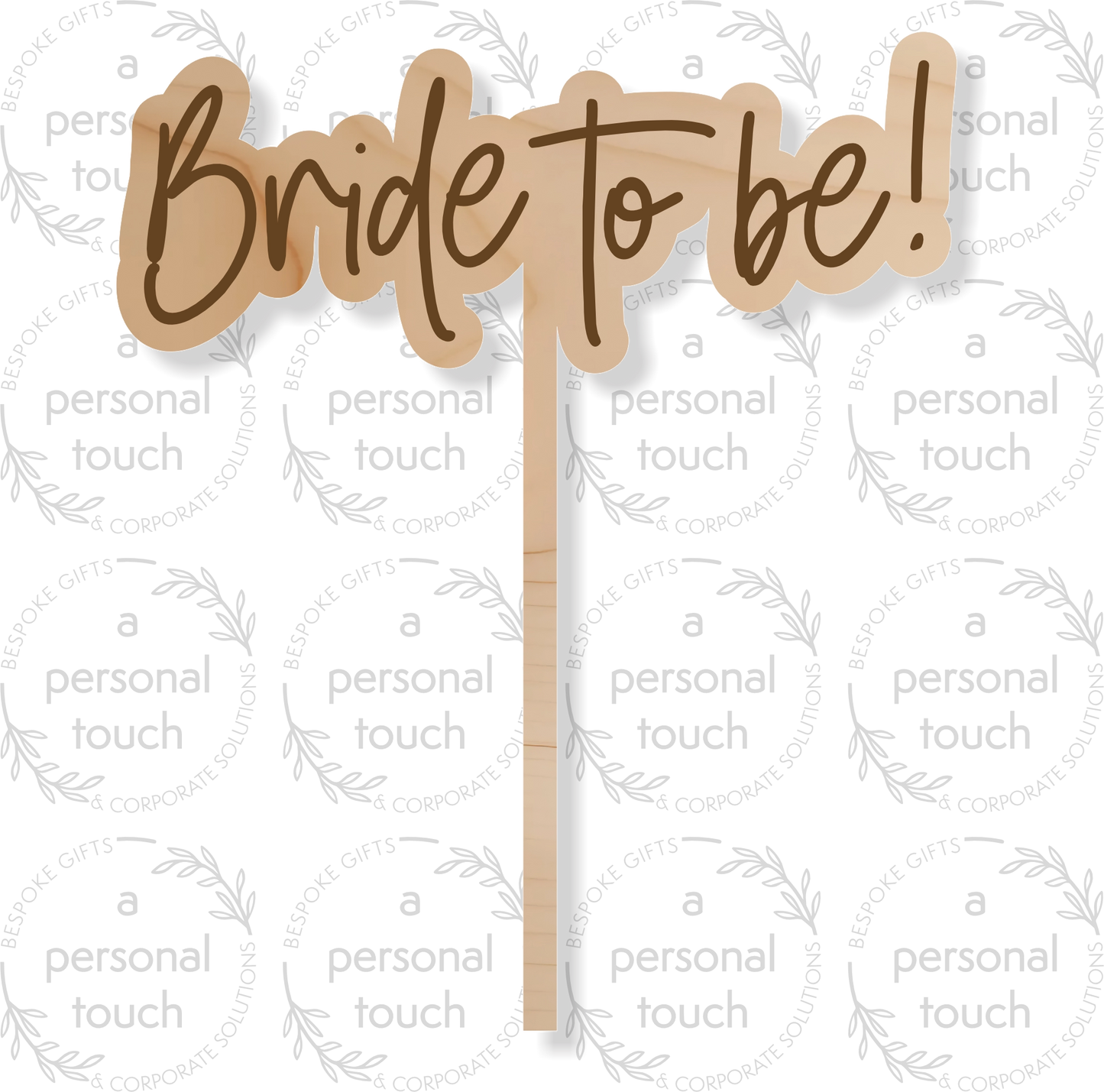 Minimalist Bride To Be Cake Topper