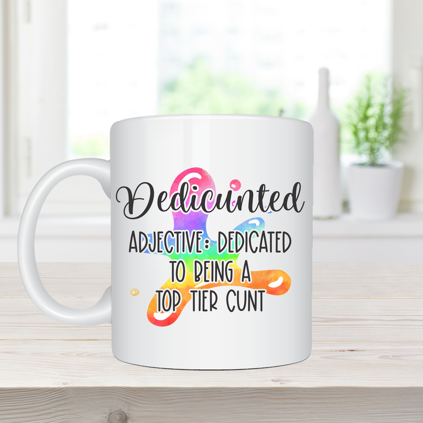 11oz Sublimation Printed Coffee Mug – “Dedicunted"