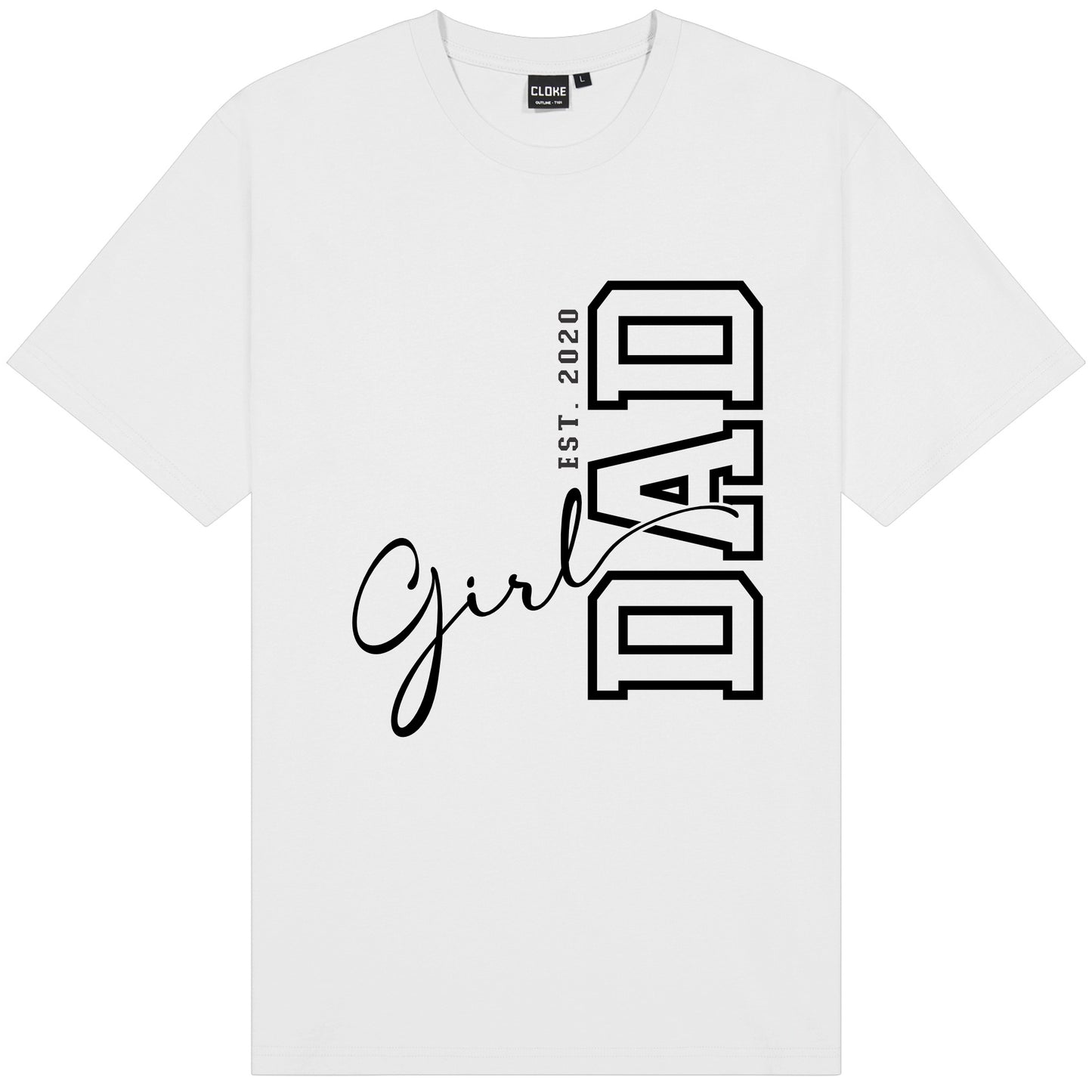 Custom Girl Dad T-Shirt – Est. Year Personalised Father’s Day Tee NZ