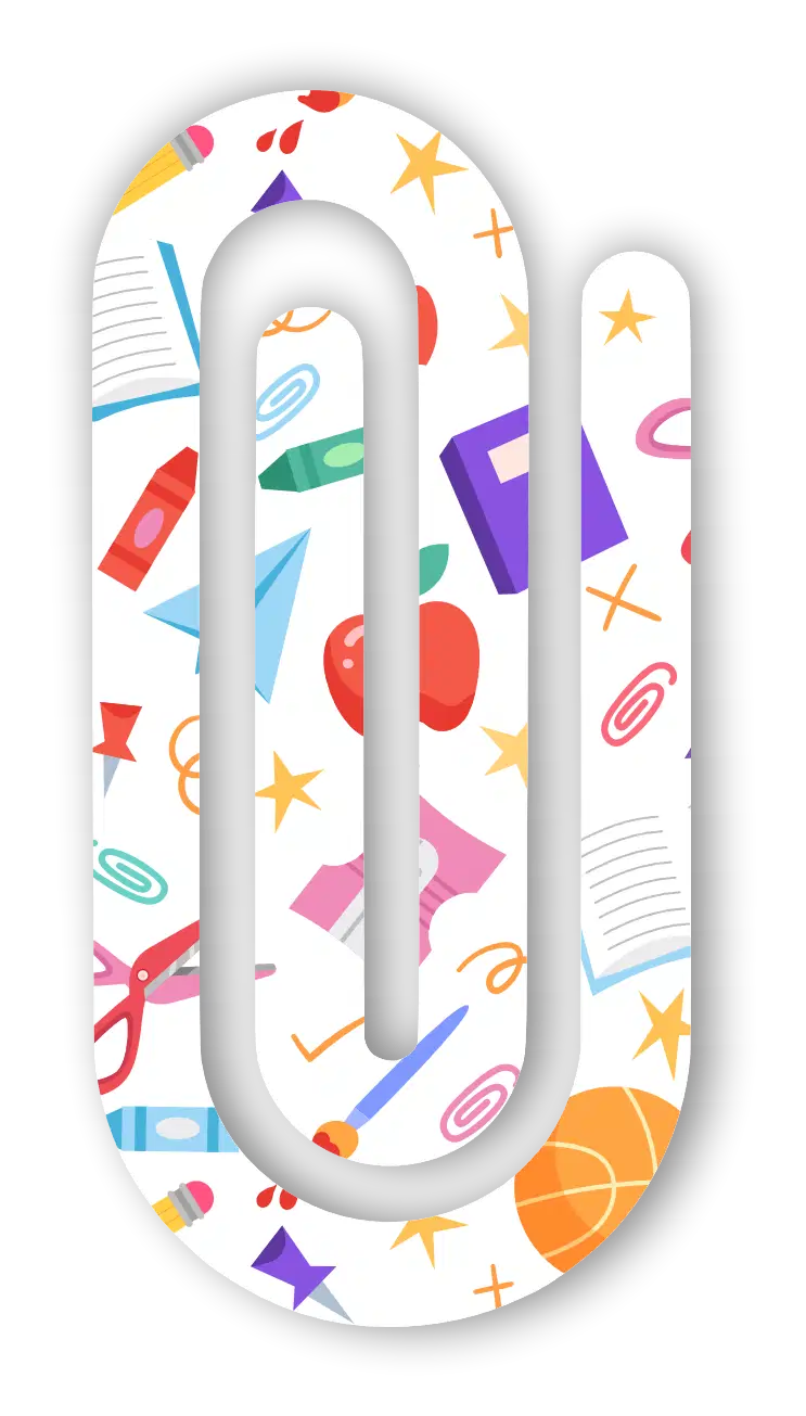 Acrylic UV-Printed Jumbo Paperclips