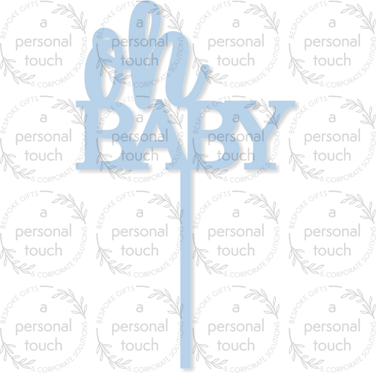 Oh Baby Cake Topper - Acrylic