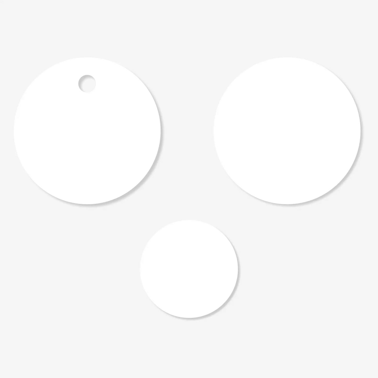 Perfect Round Acrylic Earring Blanks – Clear & Coloured, 10mm & 15mm - Pack of 20 Pieces
