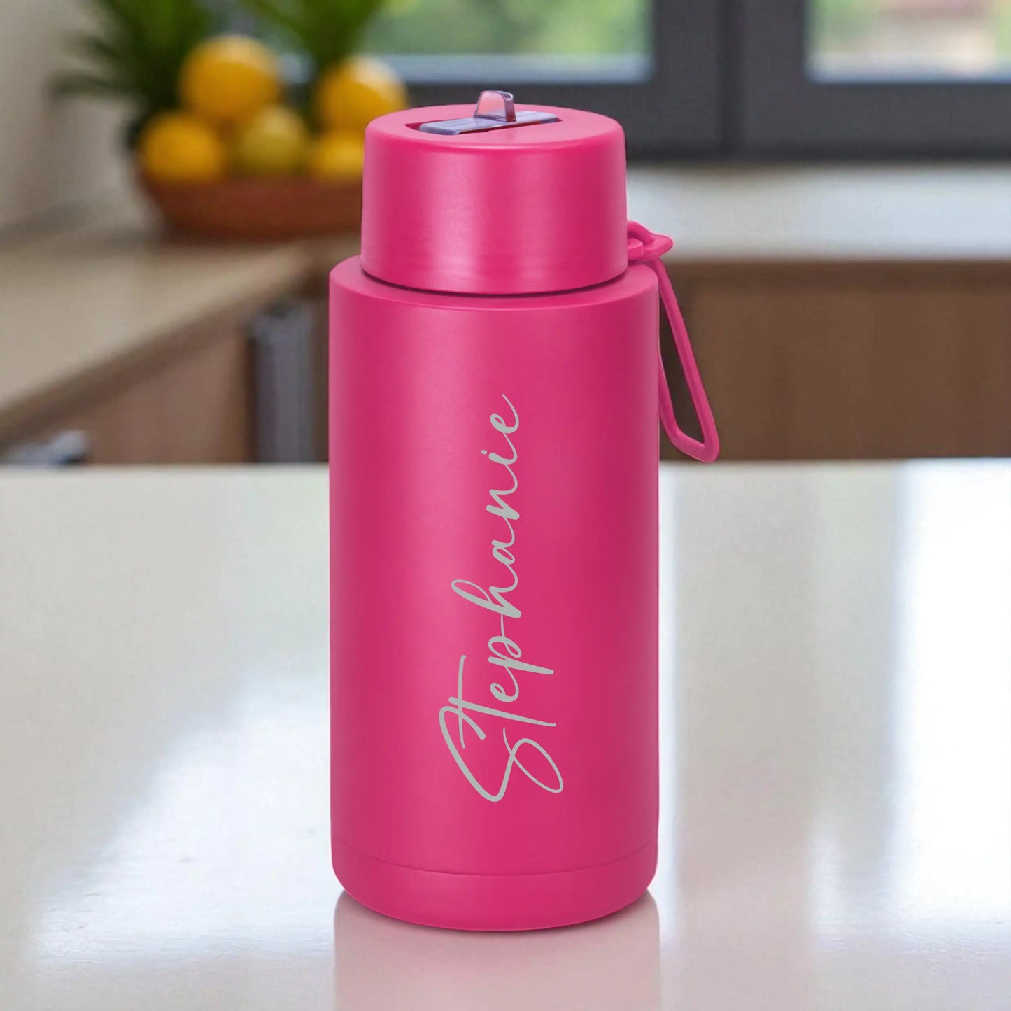 Personalised Engraved Aura 1L Double Wall Stainless Steel Vacuum Bottle
