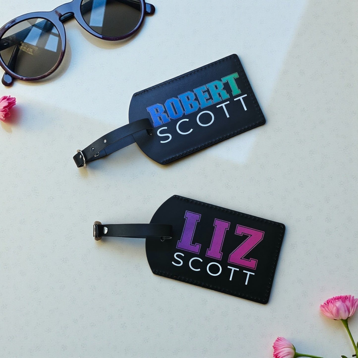 Personalised College Style Name Luggage Tag – Custom Travel Tag NZ