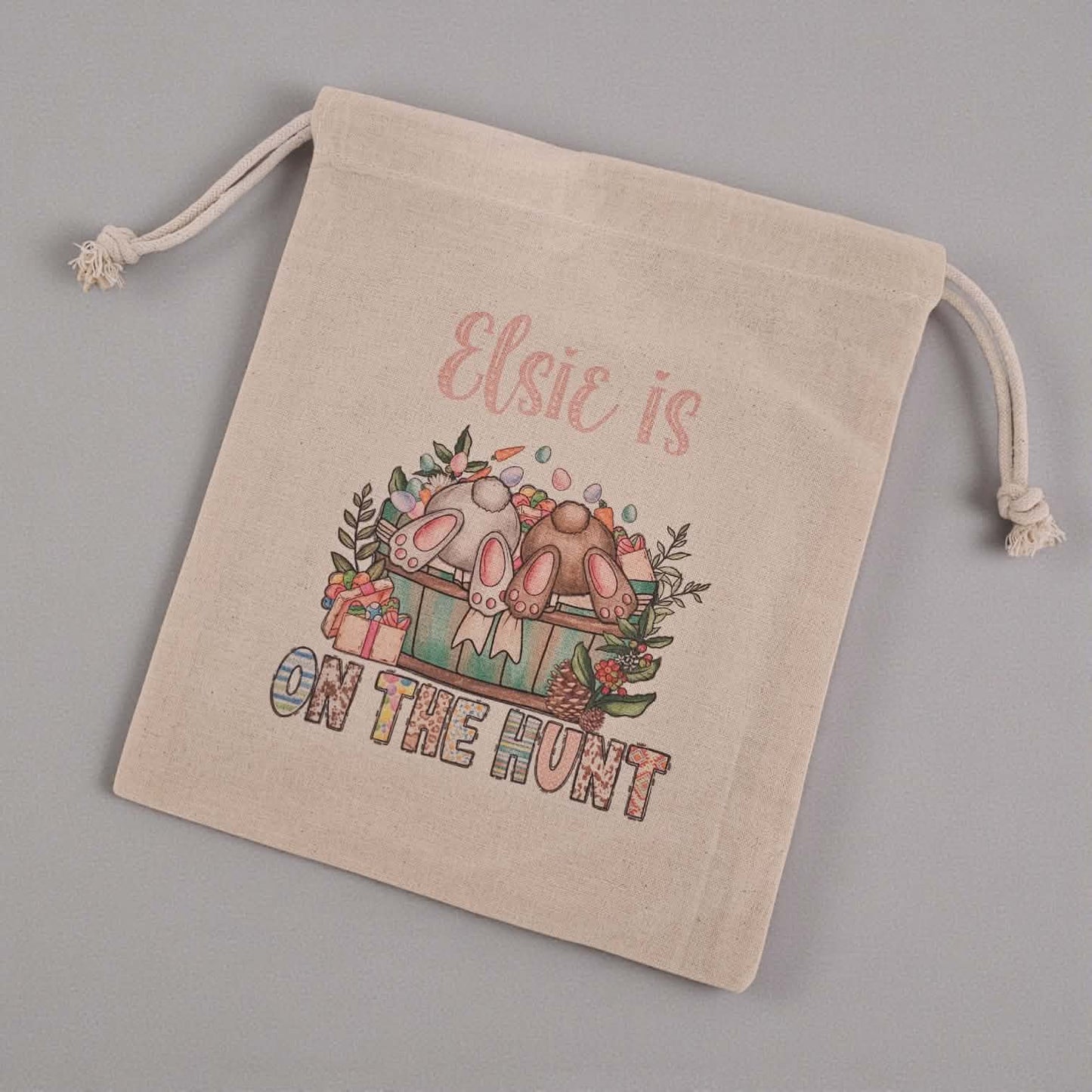 Personalised “On the Hunt” Easter Egg Bag