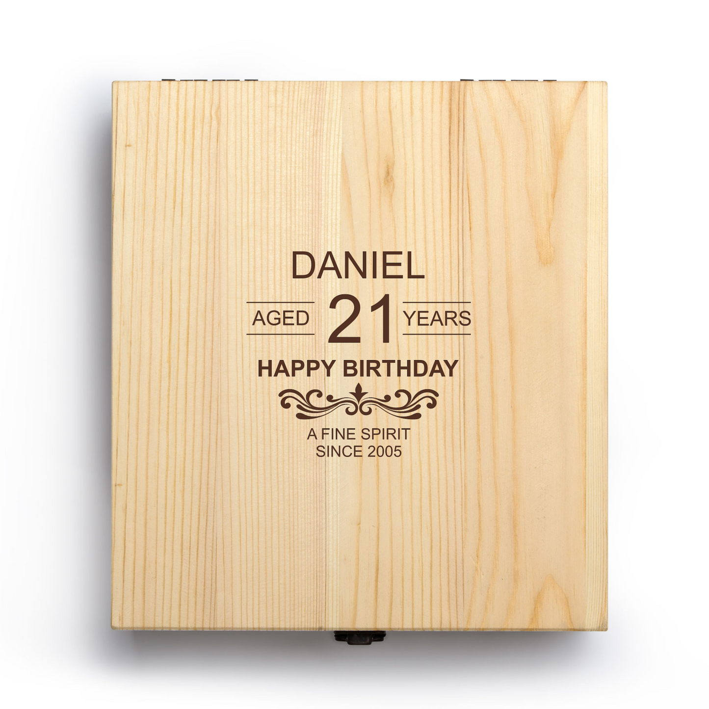 Personalised Whiskey Decanter Set – Engraved Glass Decanter & Tumbler Set - Milestone Birthday