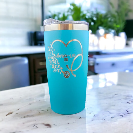 Personalised Engraved Coffee Tumbler – Perfect Gift for Nurses, Paramedics & Other Healthcare Professionals