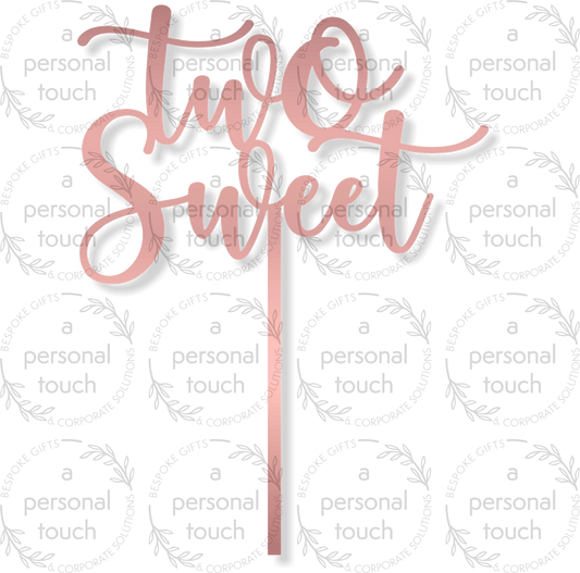 Two Sweet Cake Topper