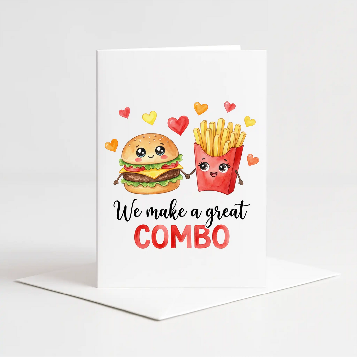 "We Make A Great Combo" Card – Custom Personalised Message Printed Inside