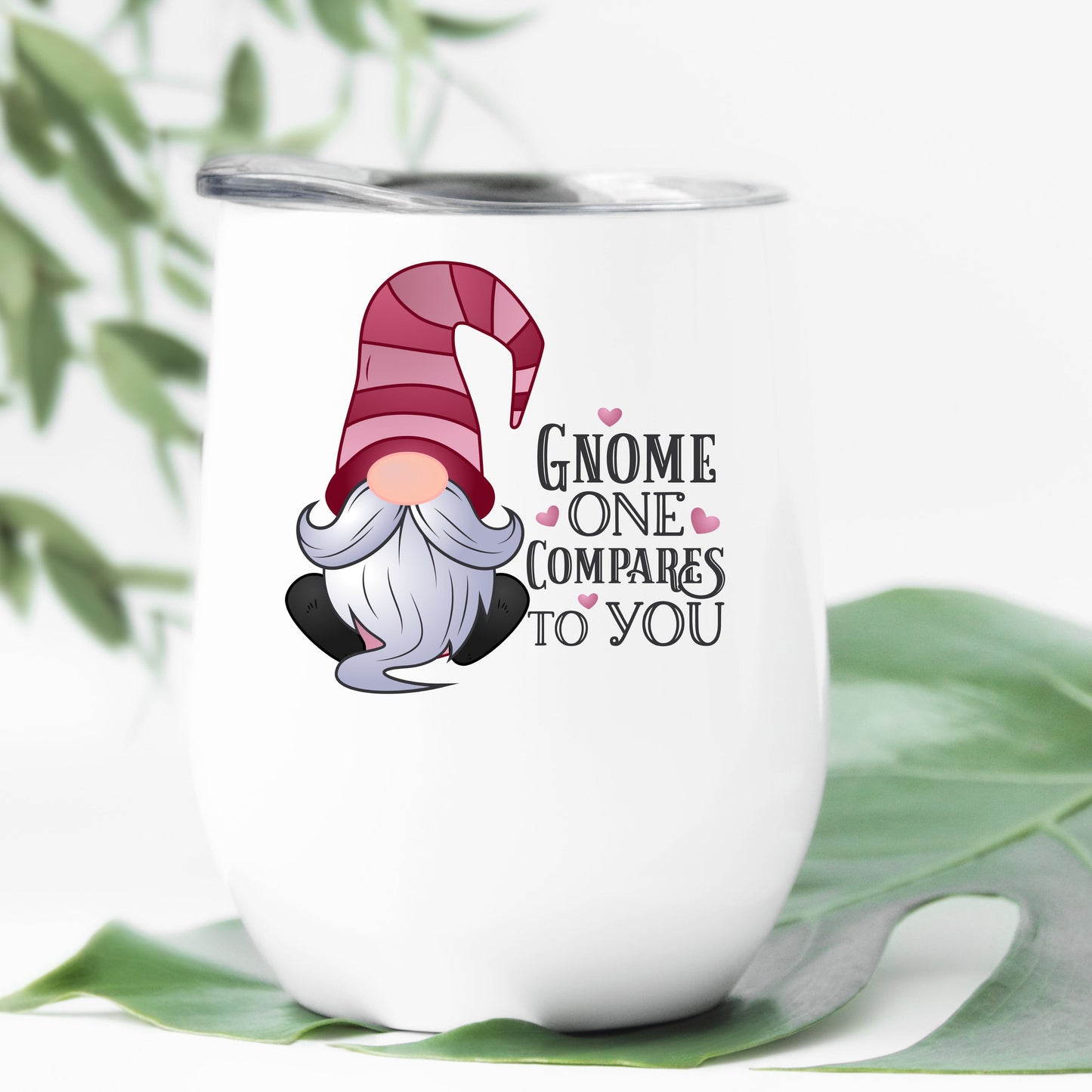 Gnome One Compares To You (Boy Gnome) Stemless Wine Tumbler 12oz (350mls)