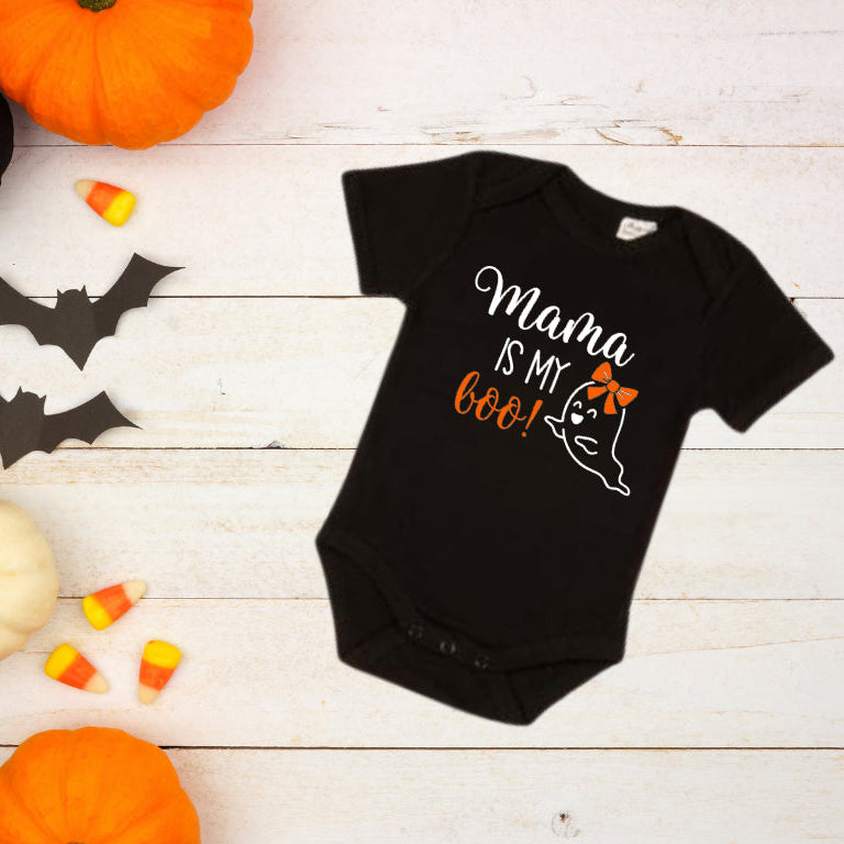Mama is my Boo - Halloween Baby Onesie