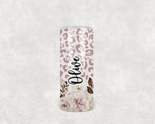 Load image into Gallery viewer, Leopard Rose Boho Personalised Tumbler 15oz (443mls)
