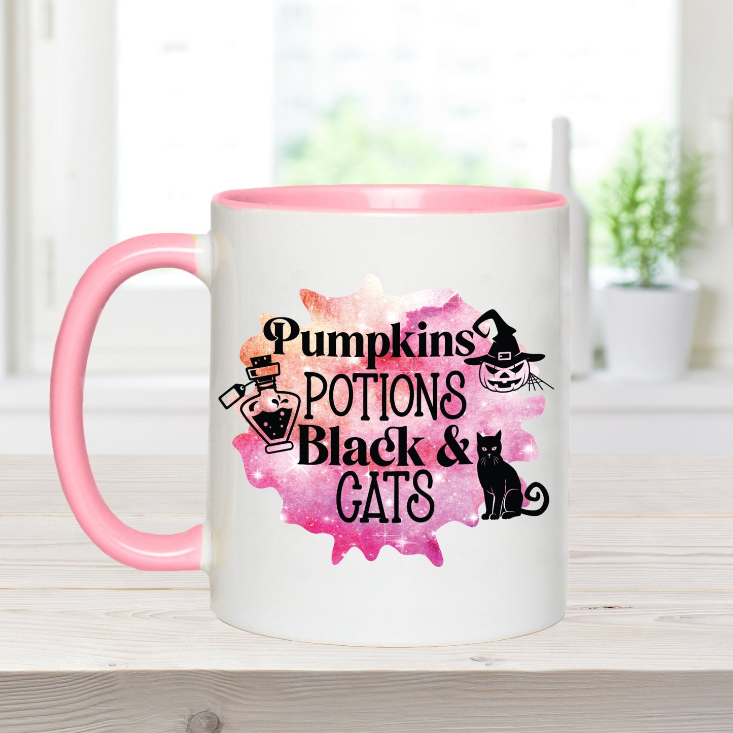 Pumpkins Potions Black Cats Coffee Mug | A Personal Touch