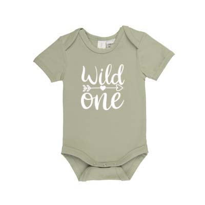 Wild One | Short Sleeve Baby Onesie