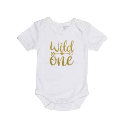 Wild One | Short Sleeve Baby Onesie