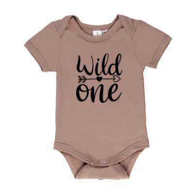 Wild One | Short Sleeve Baby Onesie