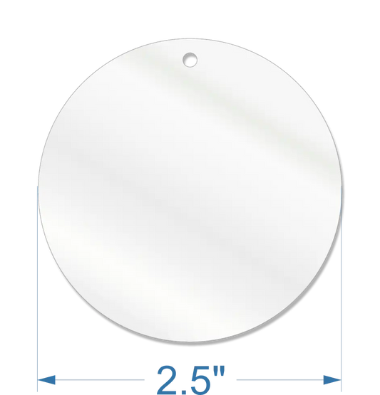 2.5" Round Acrylic Blank – Laser Cut Acrylic for Crafting