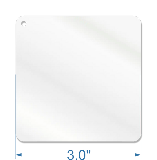 3" Square Acrylic Blank – Laser Cut Acrylic for Crafting