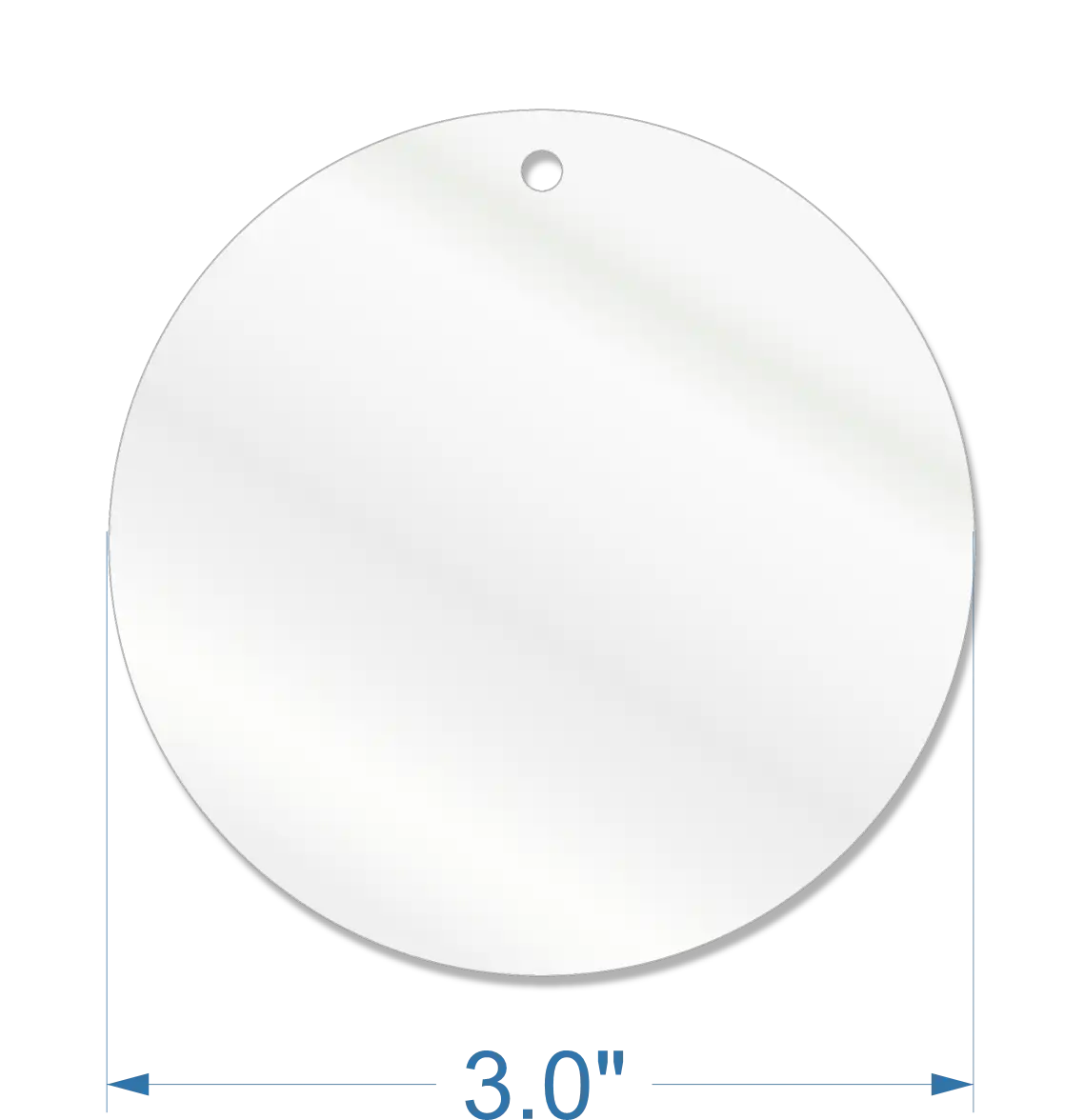 3" Round Acrylic Blank – Laser Cut Acrylic for Crafting