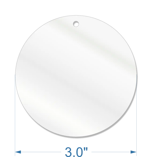 3" Round Acrylic Blank – Laser Cut Acrylic for Crafting