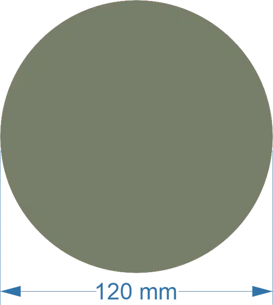 120mm Acrylic Round Blank | Pastel and Botanical Colours | 3mm Thick