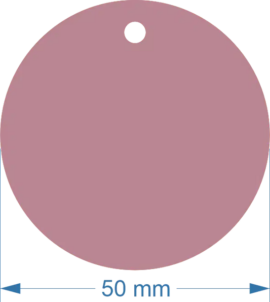 50mm Acrylic Round Blank | Pastel and Botanical Colours | 3mm Thick