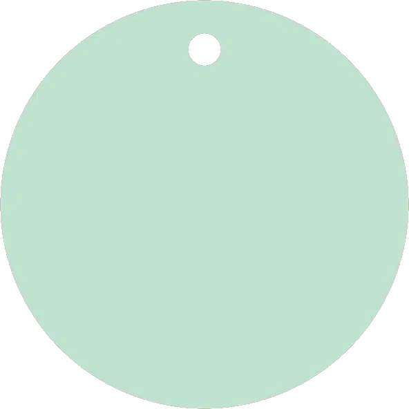 50mm Acrylic Round Blank | Pastel and Botanical Colours | 3mm Thick