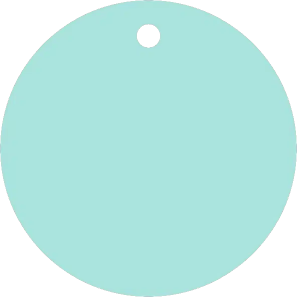 50mm Acrylic Round Blank | Pastel and Botanical Colours | 3mm Thick