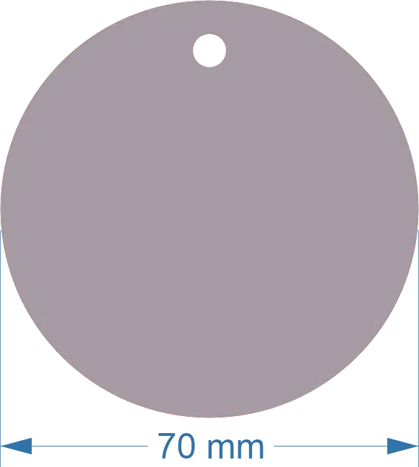 70mm Acrylic Round Blank | Pastel and Botanical Colours | 3mm Thick