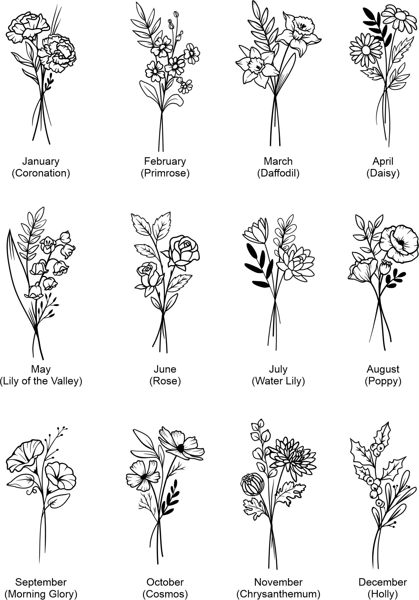 Personalised Engraved 1L Compadre Birth Flower Water Bottle