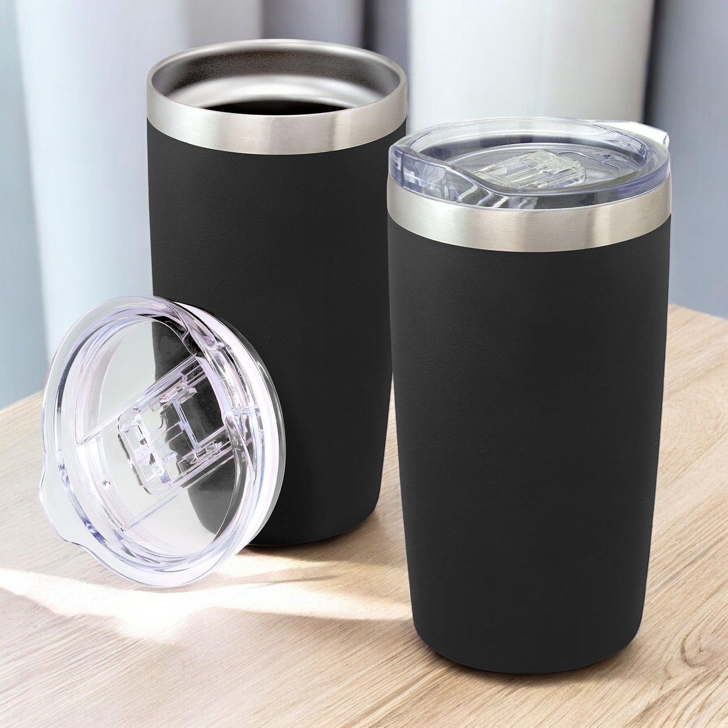 Personalised Laser Engraved 600ml Coffee Travel Tumbler