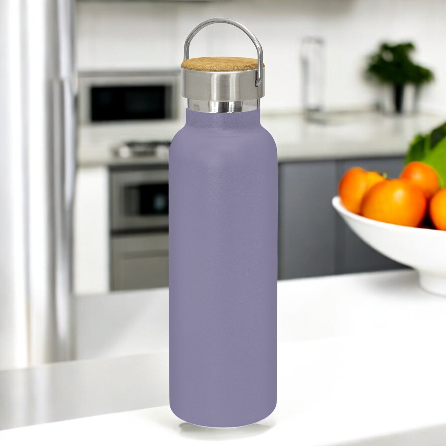 Engraved Personalised Drink Bottle with Handle – Elegant Calligraphy Font (Font H)